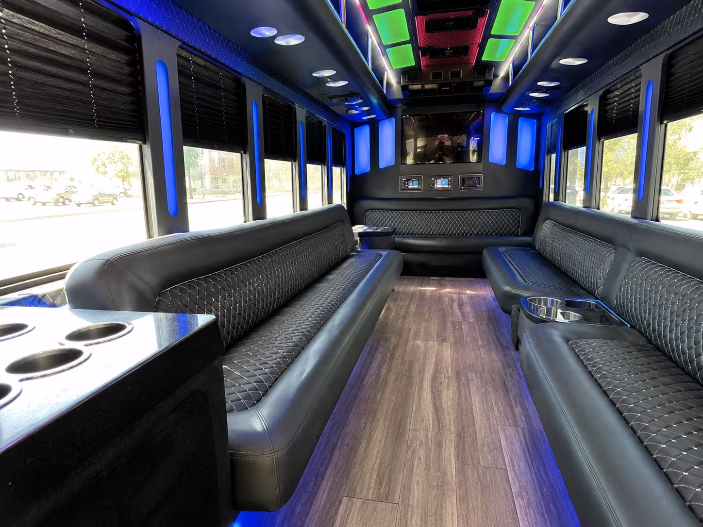 east providence 15 passenger party bus inside