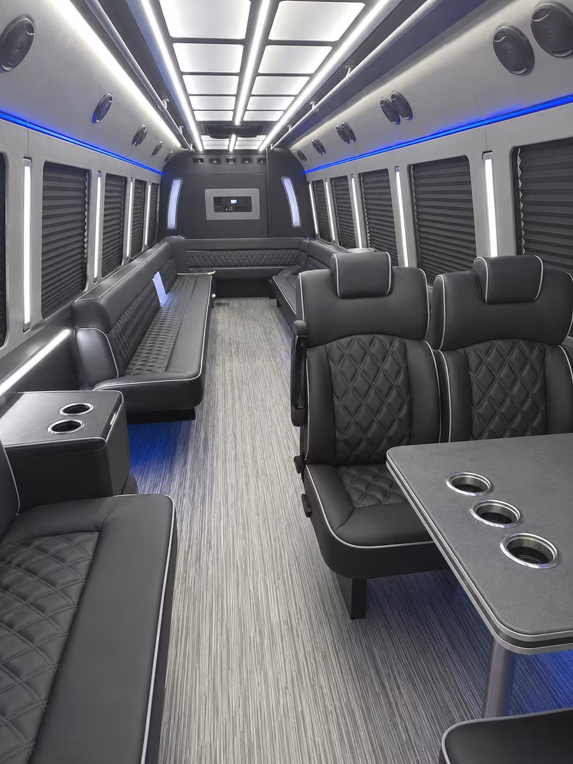 east providence 25 passenger party bus inside