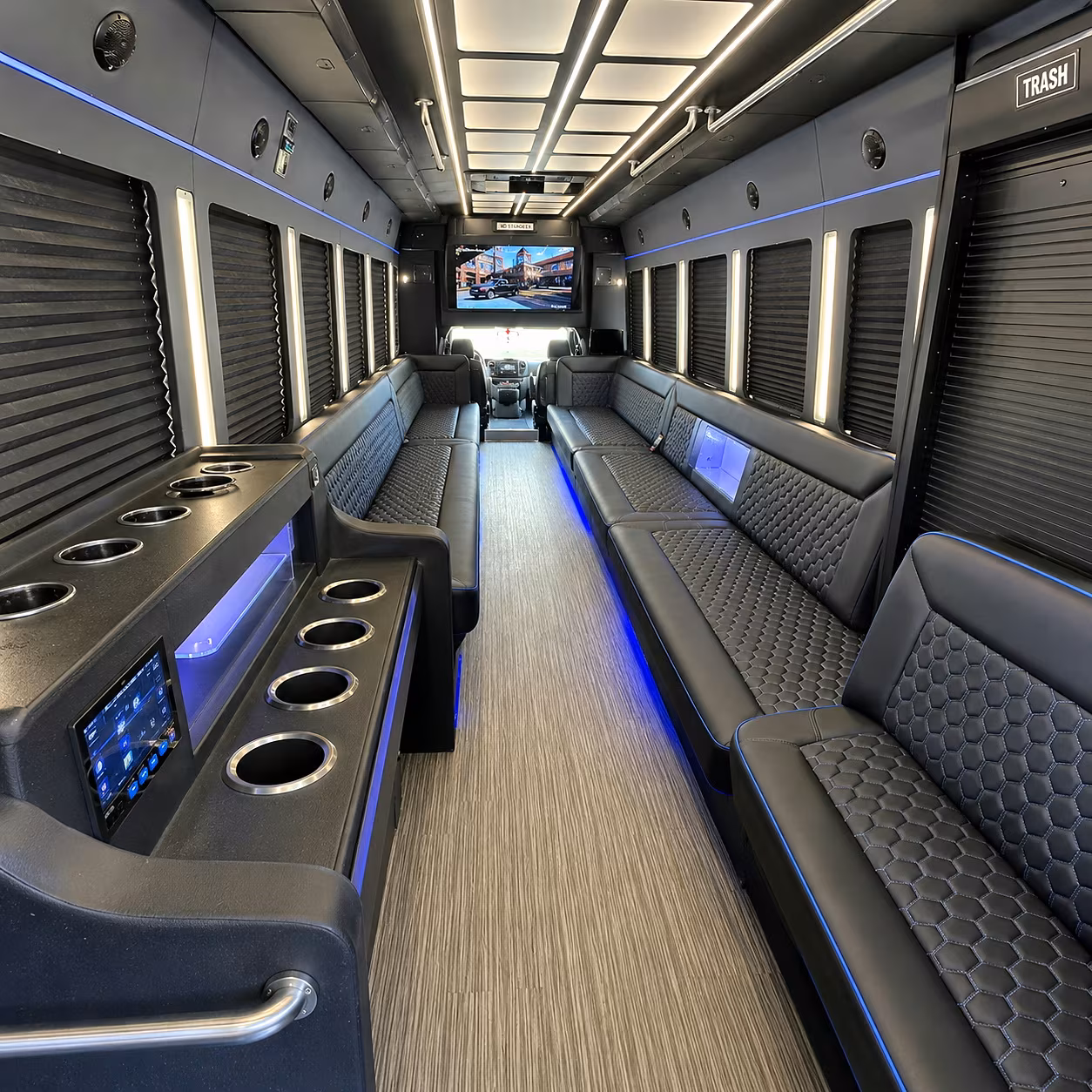 east providence party bus rental interior