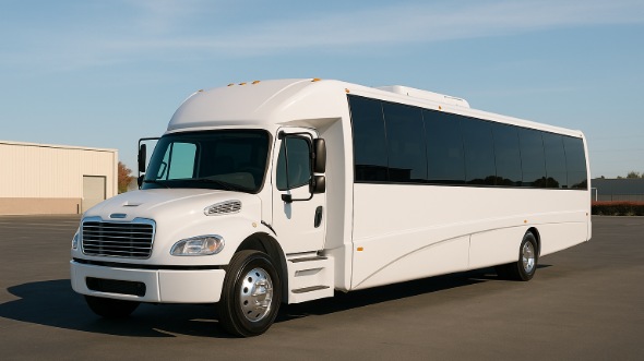 Exterior of Charter Bus Company East Providence's 18 Passenger Minibus in East Providence
