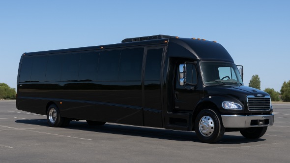 Exterior of Charter Bus Company East Providence's 25 Passenger Mini bus in East Providence