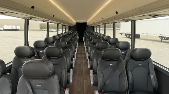 Interior of Charter Bus Company East Providence's 35 Passenger Minibus in East Providence