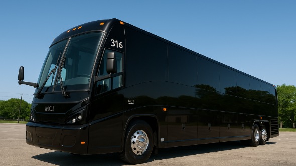 Exterior of Charter Bus Company East Providence's 50 Passenger Charter Bus in East Providence