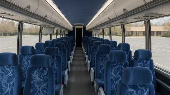 Interior of Charter Bus Company East Providence's 50 Passenger Charter Bus in East Providence