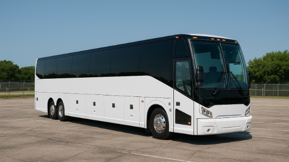 Exterior of Charter Bus Company East Providence's 54 Passenger Charter Bus in East Providence