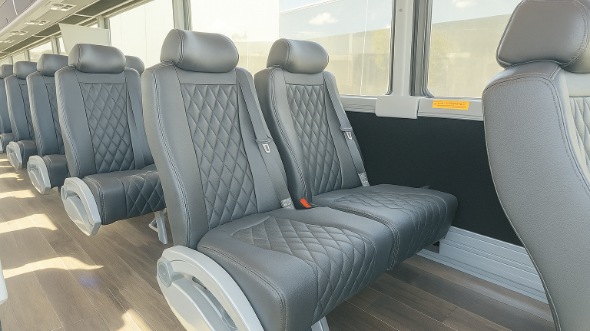 east providence 35 passenger minibus inside