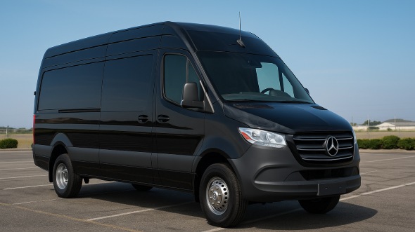 Exterior of Charter Bus Company East Providence's Sprinter Van Rental With Driver in East Providence